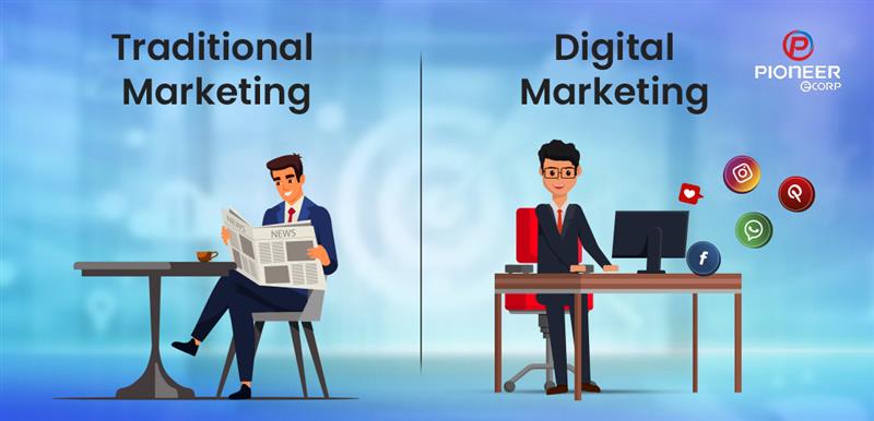 Traditional marketing vs digital marketing